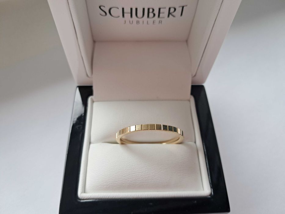 Złota obrączka 585, Memotions roz 28,5