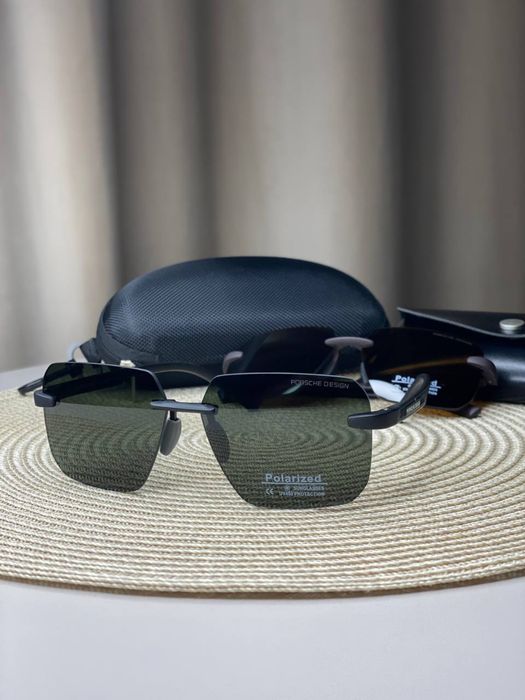 Сонцезахисні окуляри Porsche безободкові Polarized UV400 чоловічі