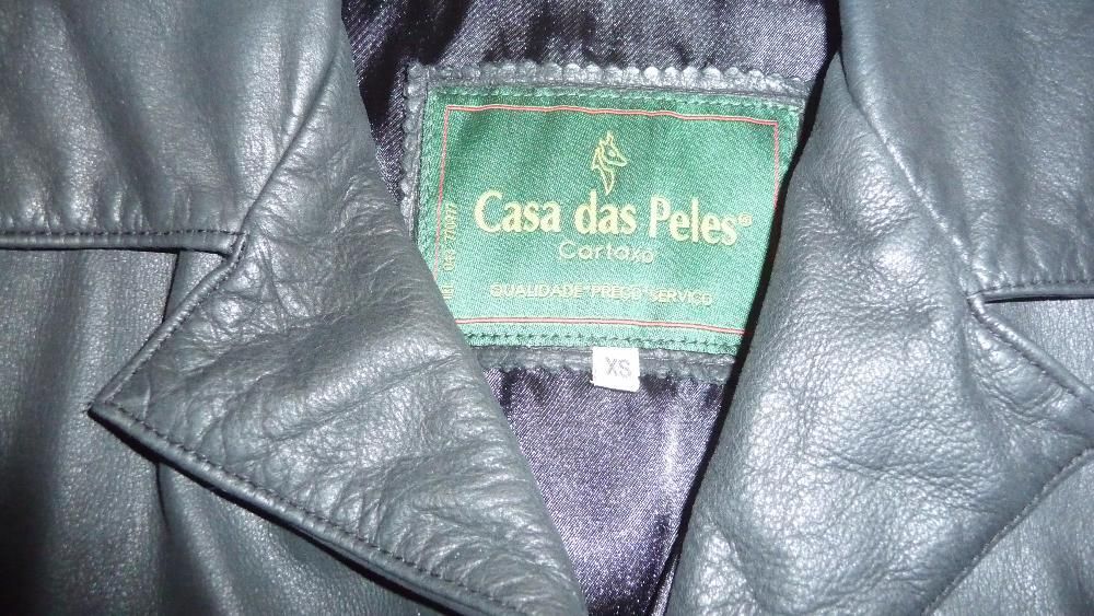 Casaco preto Casa das Peles