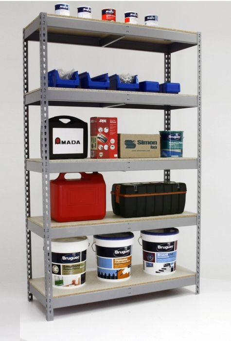 Estante metal robusta  2,5x1,5x0,60 (400 kg prat.)