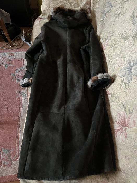 Дубленка размер XL с норкой