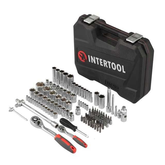Набір інструментів 1/2" & 1/4" 110од INTERTOOL ET-9108