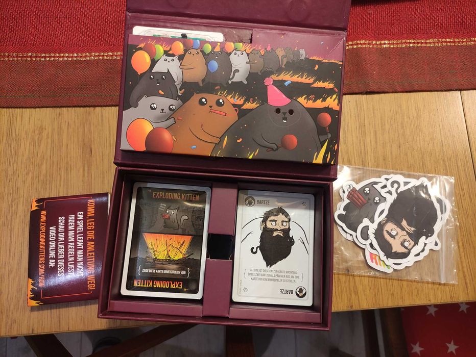 Gra planszowa Exploding Kittens Eksplodujące Kotki Impreza wersja DE