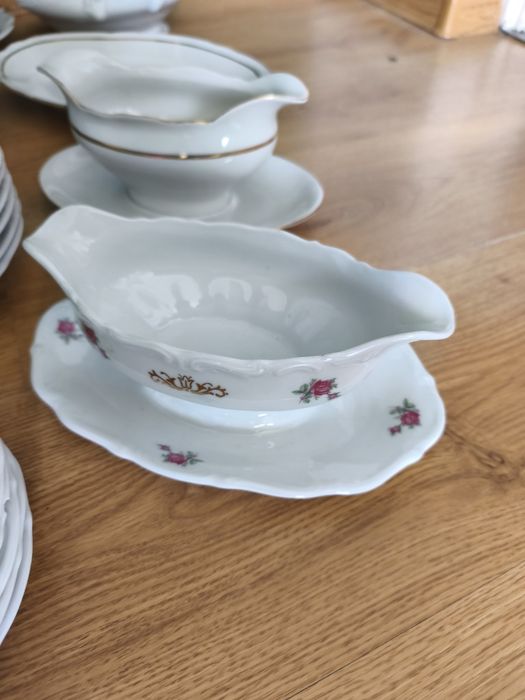 Serwis obiadowy porcelanowy Bogucice z Katowic PRL Porcelana