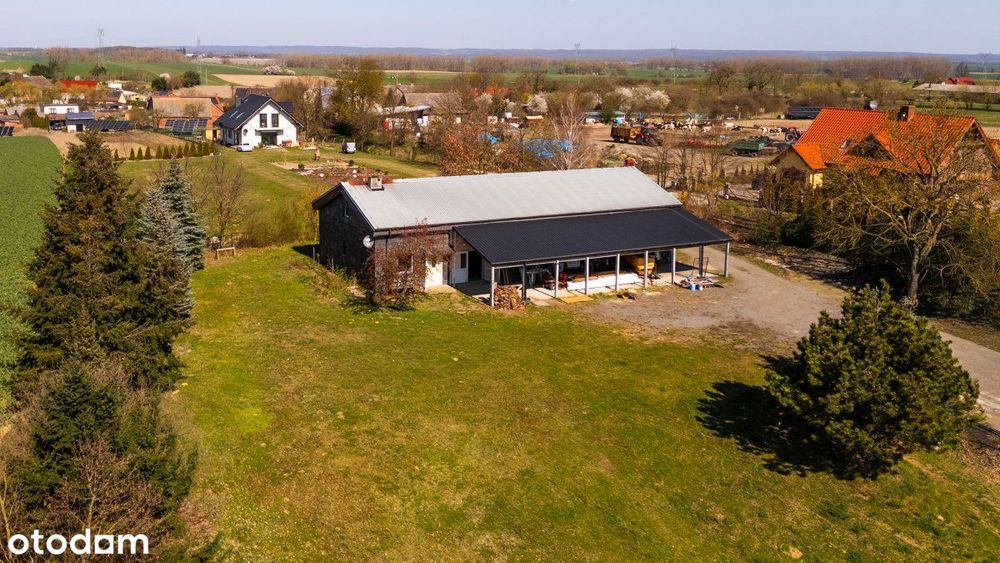 Sobieradz - Inwestycja przy jeziorze. Hala 231m2