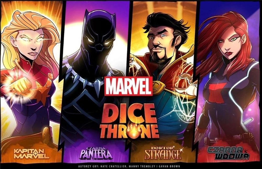 Dice Throne Marvel - 2 Lucky Duck Games Polska pudełko,402x266 mm