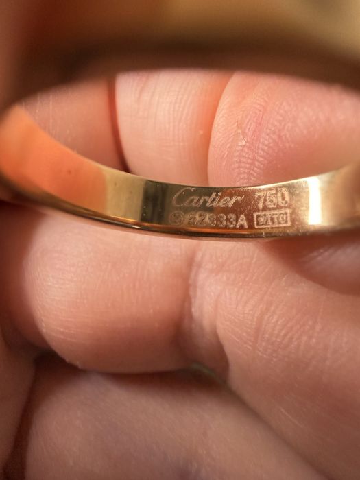 Кольцо позолота Cartier