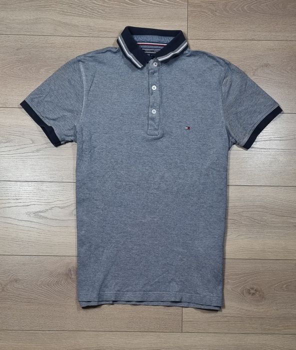 Koszulka polo męska Tommy Hilfiger, polówka, TH, logo, premium