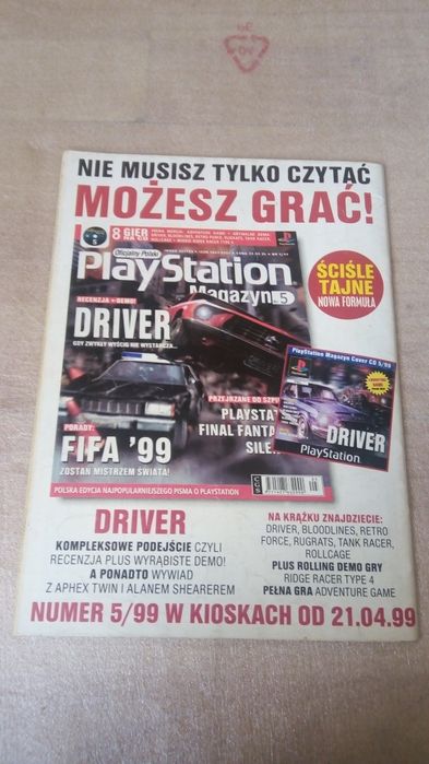 Czasopismo Psx fan nr. 5/99 z plakatem