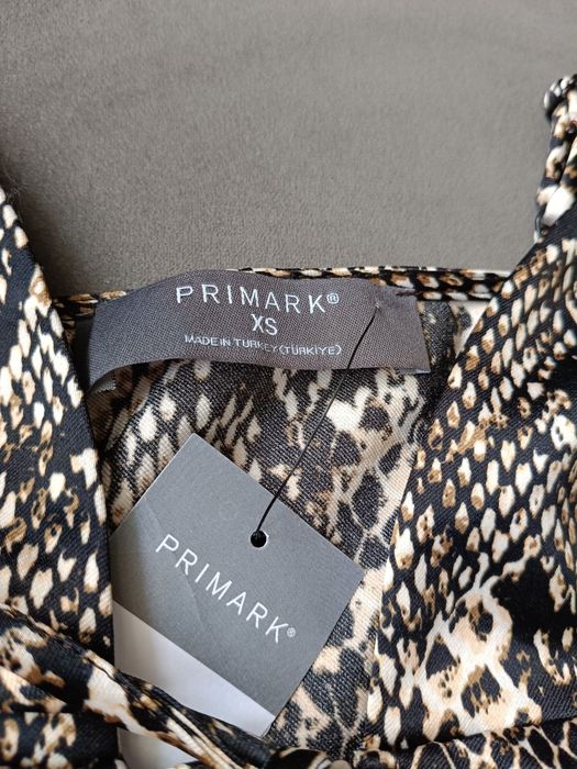 Nowy top,bluzka wężowy wzór Primark XS,na codzień,taniec towarzyski
