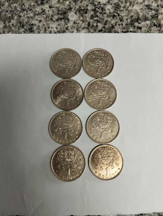 Lote de moedas de alpaca belas de 1 escudo