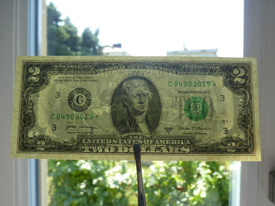 Kolekcjonerski 2 $ Dolary 2017a C Philadelphia gwiazdka UNC