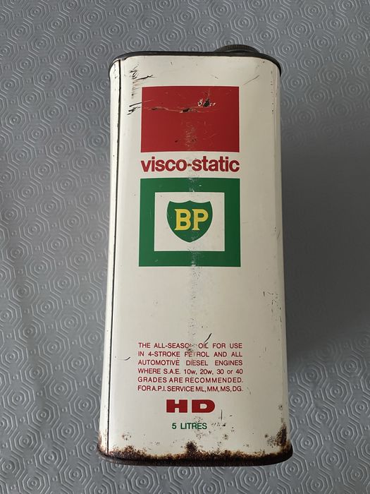 Lata Vintage Automobilismo BP Visco Static