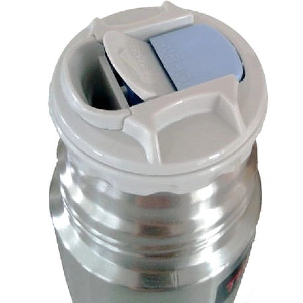 Termos z przyciskiem na nakrętce oraz z kubkiem Thermos 0,35l ciemnoni