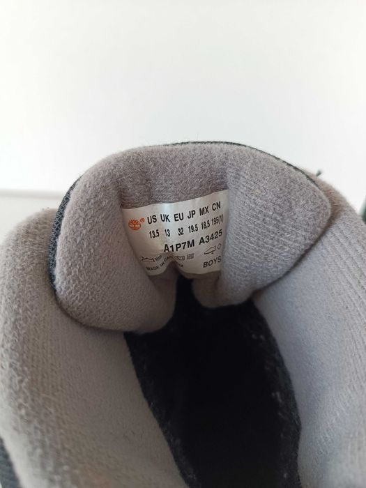 р 32 / 13 19,5 см черевики чоботи сапоги чорні теплі зимові Timberland