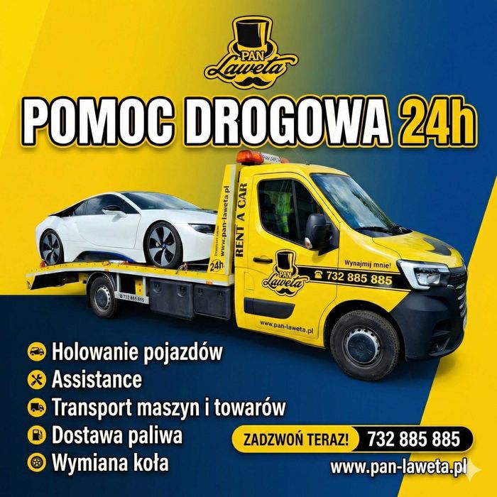 Laweta Pomoc Drogowa Assistance Holowanie BUS Polska Niemcy Europa OCP