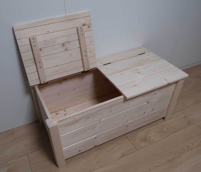 Skrzynia drewniana pojemnik kufer 100x50x45