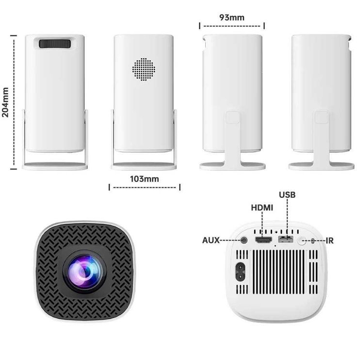 Смарт проектор, ігрова приставка з 2 джойстиками Р30 МАХ Білий Ігровий