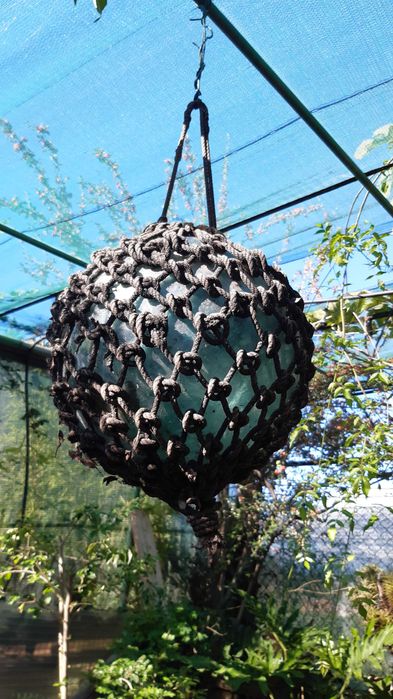 Boia de vidro antiga para rede de pesca.