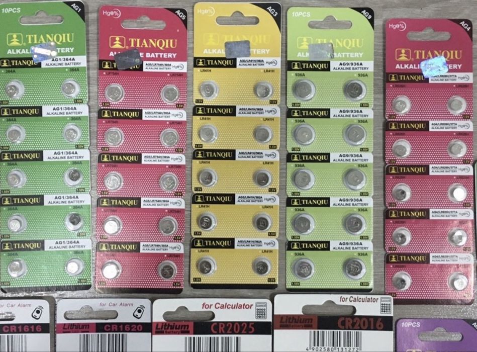 Pilhas CR lithium bateria
