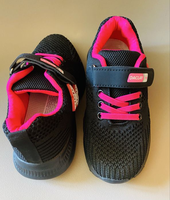 Sapatos Desporto Pretos Criança Tamanho 28 Novos