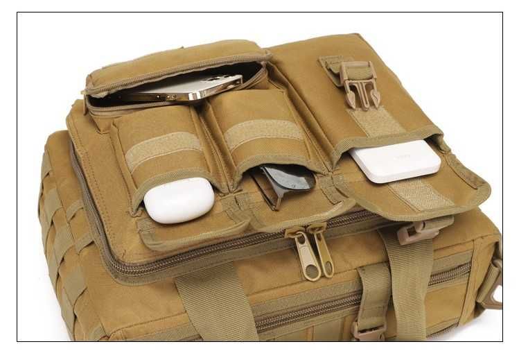 Велика дорожня тактична сумка для документів і ноутбука 15.6 KT6003602