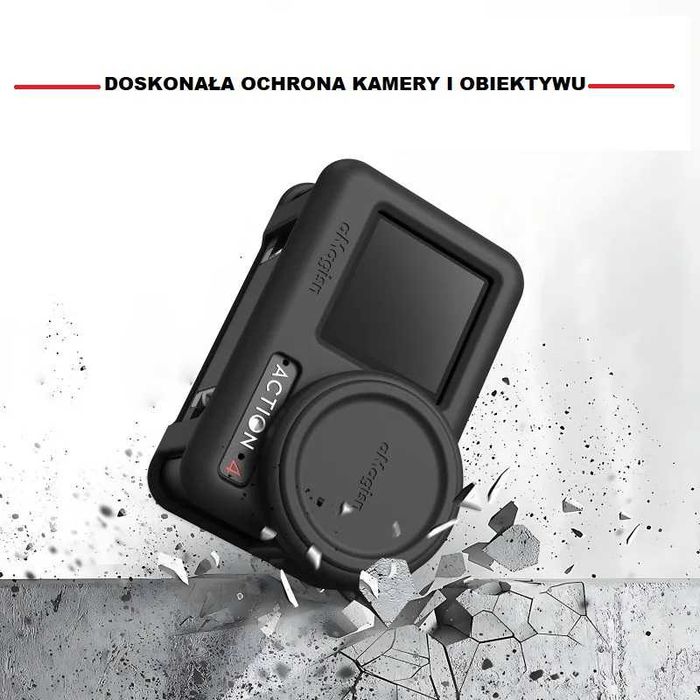 osłona silikonowa kamery + kapsel + 2 smycze DJI Osmo Action 4 BLUE