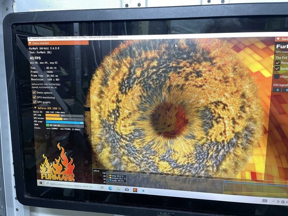 Видеокарта игровая GeForce GTX 1050 Ti Zotac 4Gb DDR5 для мини корпусо