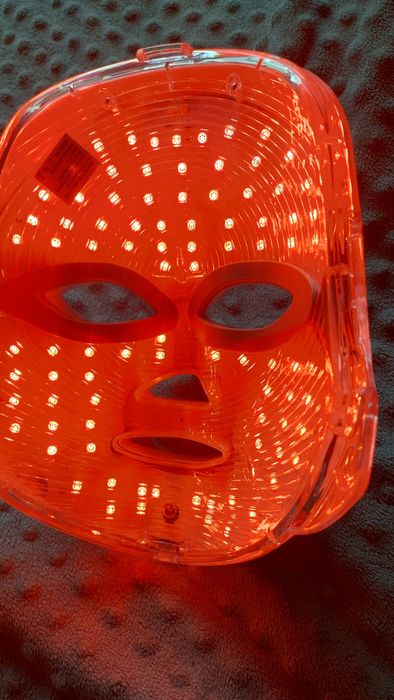Maska LED na twarz 7kolor zmarszczki trądzik przebarwienia NOWA+gratis