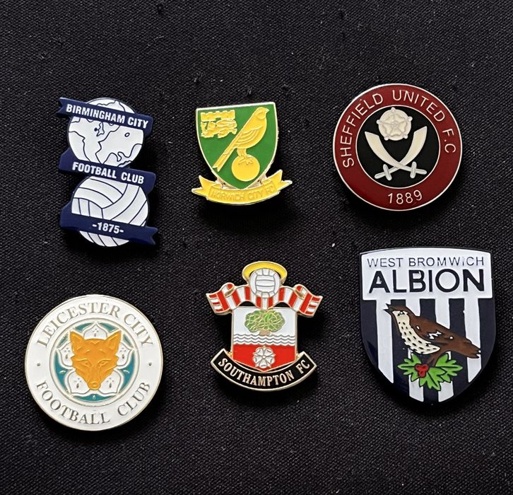 Odznaki klubów piłkarskich - kolekcja 46 sztuk