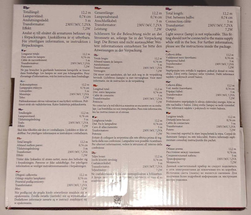 Łańcuch/girlanda lampki LED | oświetlenie bożonarodzeniowe | 960 diod