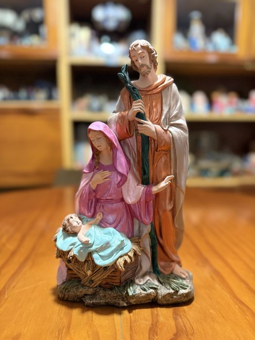 Sagrada família pintada à mão