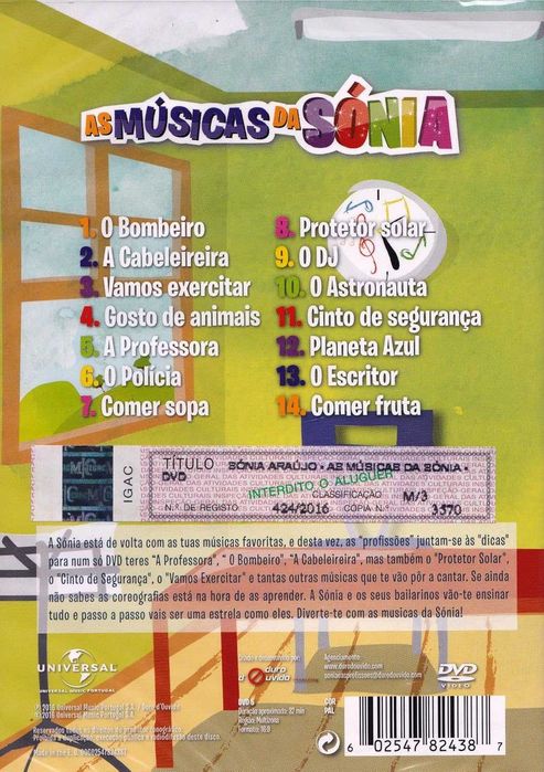 Sonia Araujo - As Musicas Da Sonia [DVD] novo selado de fabrica