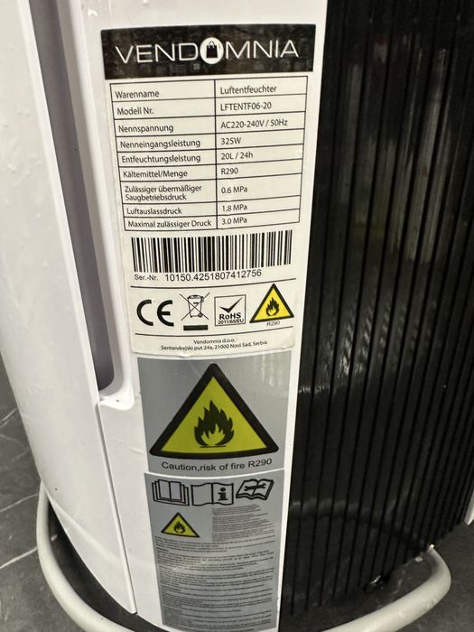 Осушувач повітря компресорний 20 літрів з Європи