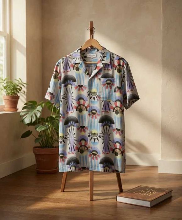 Camisa Scotch & Soda Estampada . Manga Curta . Tam S