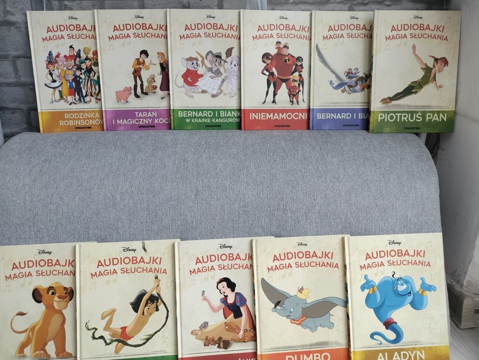 Audiobajki Disney Deagostini książki plus figurki