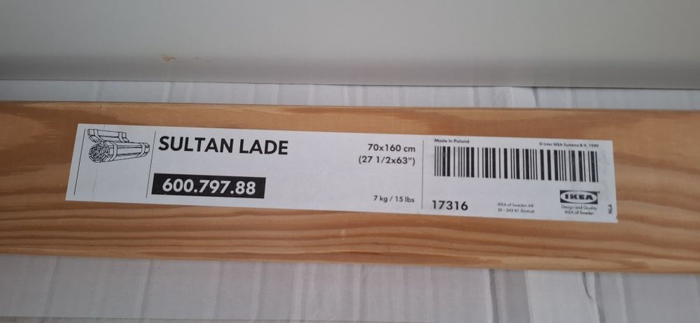 Łóżko łóżeczko dla dziecka  Ikea Sultan Lade z materacem
