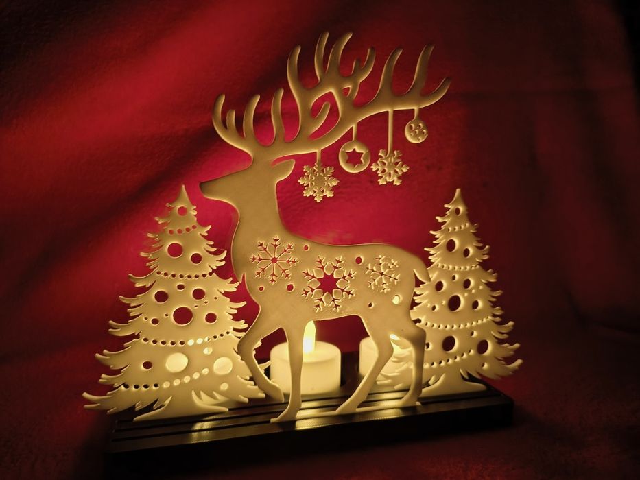 Decoração de Natal com velas LED's incluídas