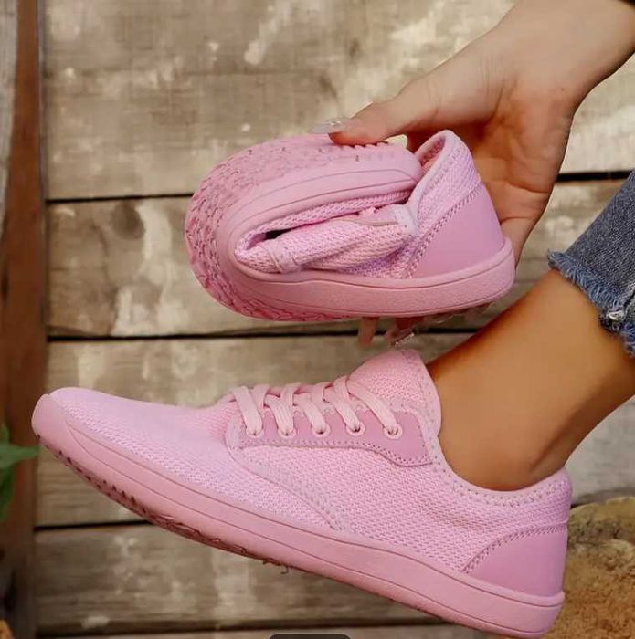 Różowe buty sportowe, oddychające rozmiar 38,5