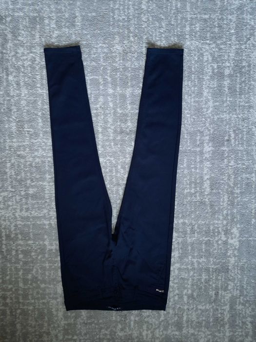 Granatowe spodnie materiałowe m.sara jeans premium denim