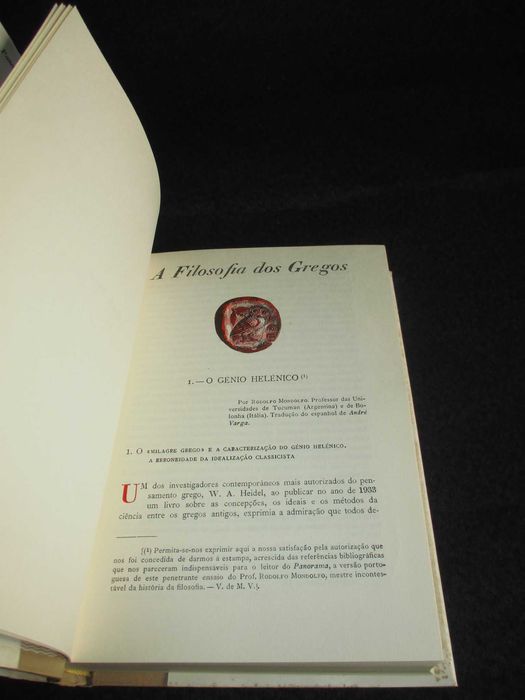 Livros Panorama do Pensamento Filosófico V. de Magalhães Vilhena 3 Vol