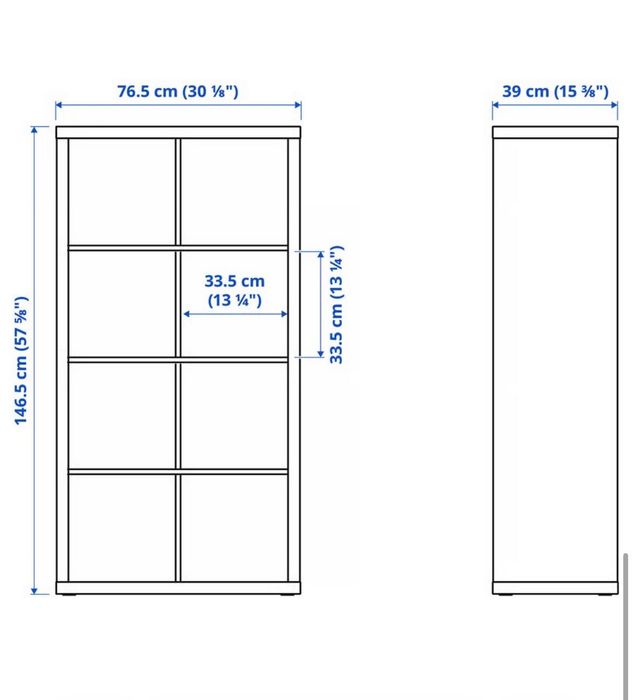Estante da Ikea com gavetas