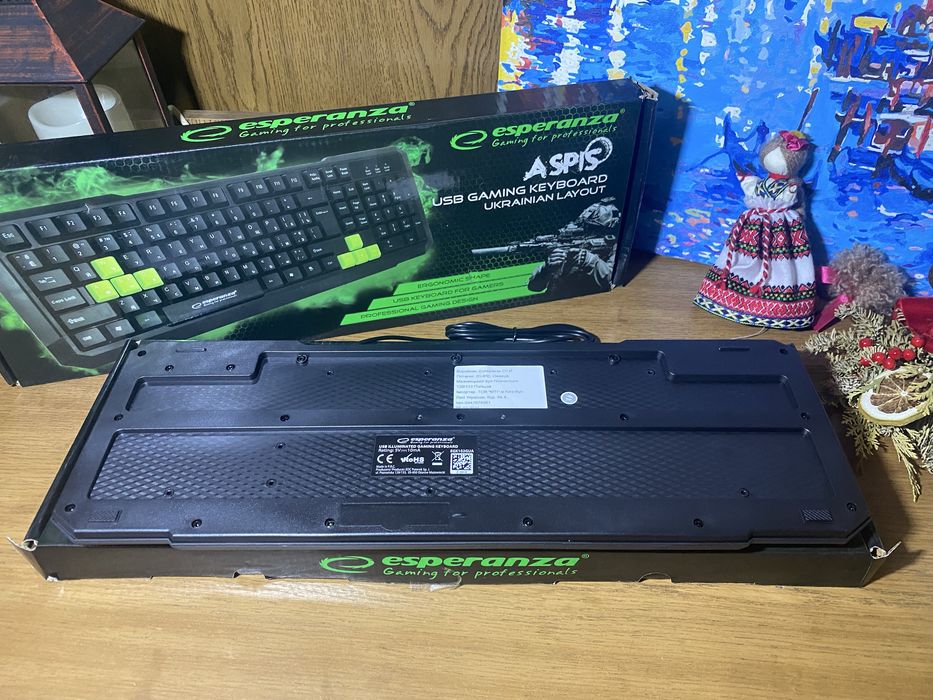 Клавіатура Esperanza EGK102 Green USB (EGK102GUA)