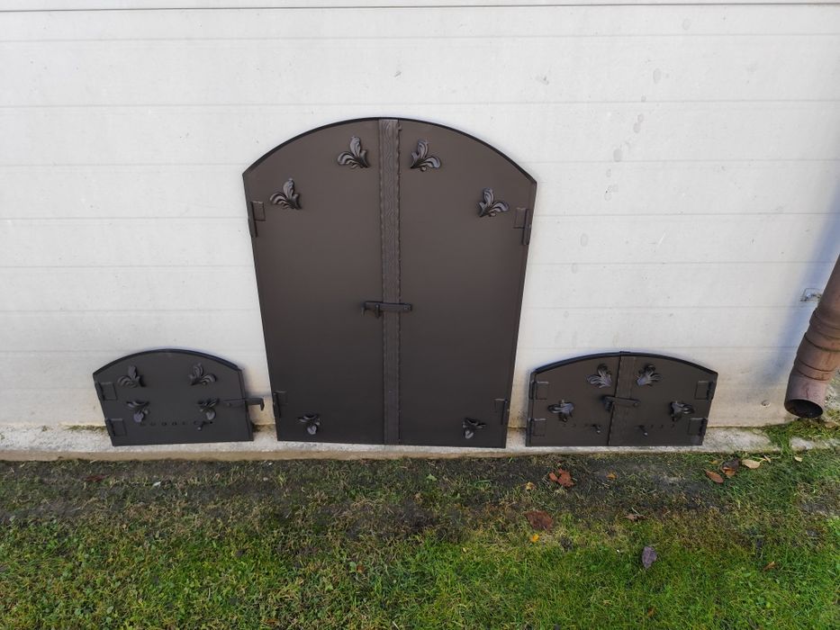 Drzwiczki drzwi do wędzarni pieca grilla murowanego KOMPLET