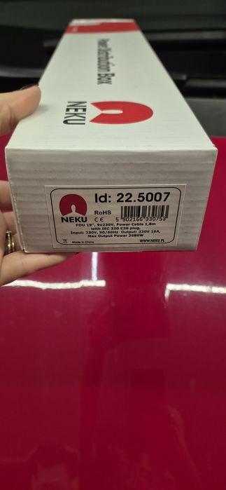 listwa zasilająca 1,8 m PDU 19 9x230V