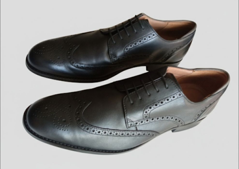 Мужские кожаные броги Clarks Craftmaster, новые, р 44.