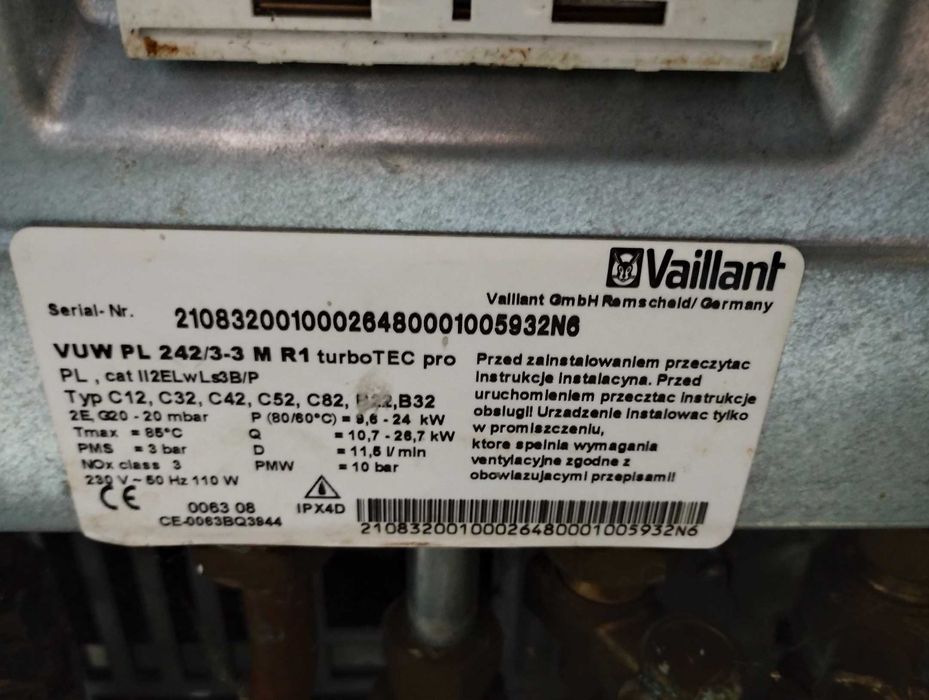 Kocioł grzewczy Vaillant turboTEC pro