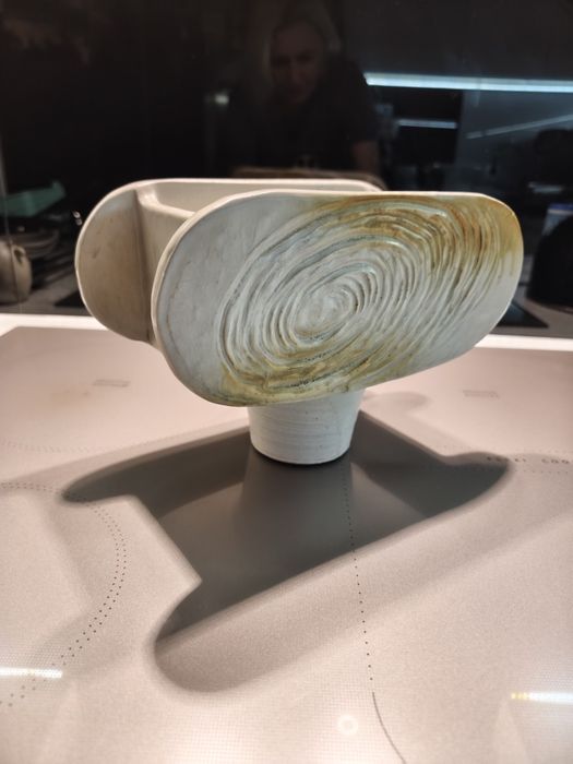 Ceramika rzeźba osłonka doniczka koszyk ceramiczny retro