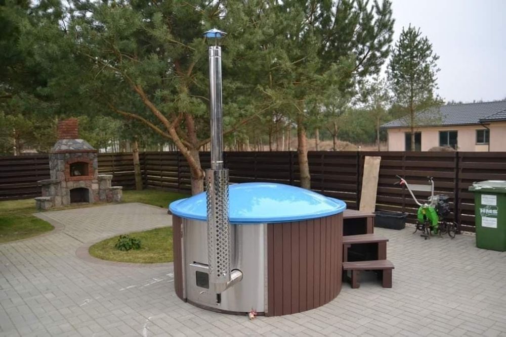 Balia ogrodowa ruska bania sauna jacuzzi basen beczka ogrodowa