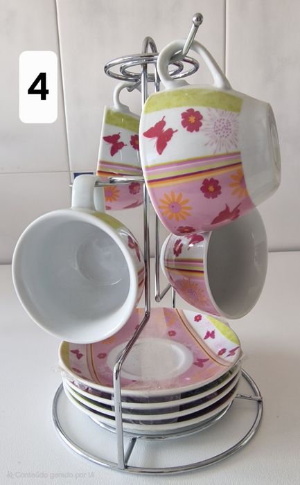 Conjunto Chávenas Café